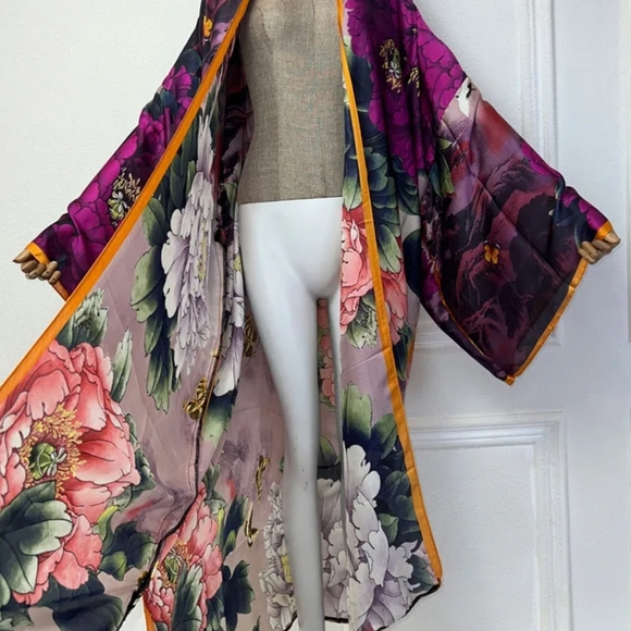 quality kimono african print dress beach wear Elegant Cardigan sexy Holiday beac - Picture 4 of 4